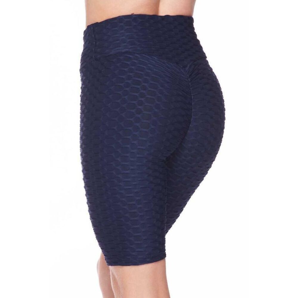 World of Leggings Scrunch Butt High Waisted Plus Size Biker Shorts